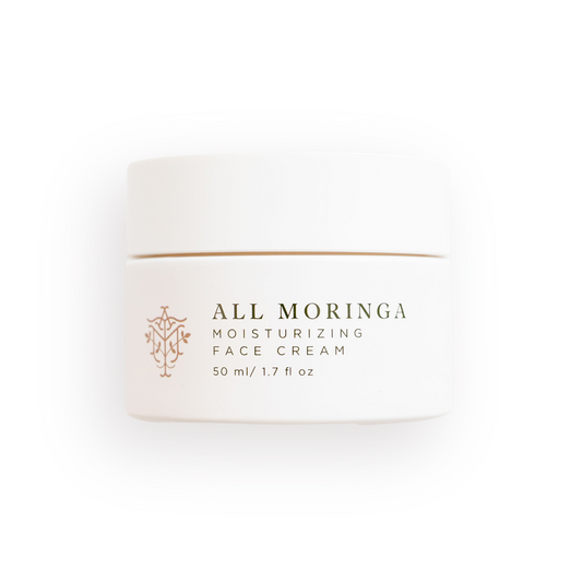 All Natural Moringa Face Cream – Lightweight Moisturizer for Sensitive Skin – Hydrating & Nourishing Formula
