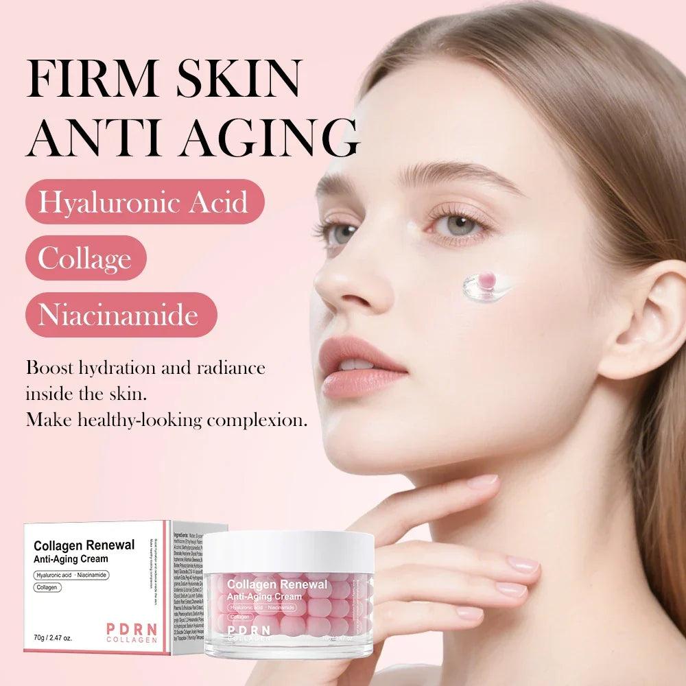 Pink Collagen Capsule Night Face Cream