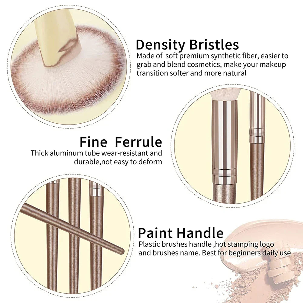 Professional Full Face Makeup Brush Kit