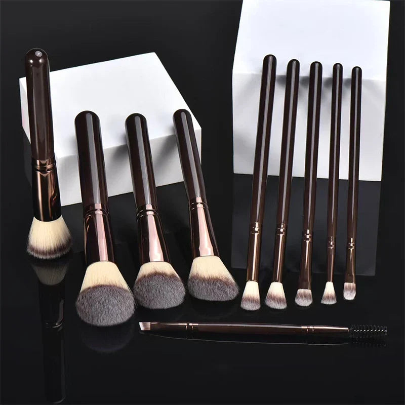 10-Piece Professional Makeup Brush Set