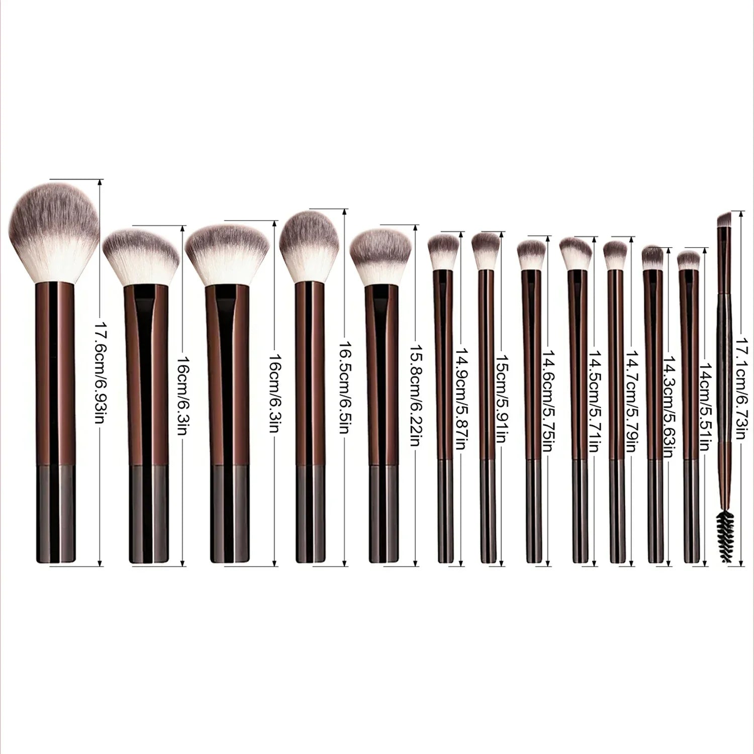 13-Piece Full Face Makeup Brush Set