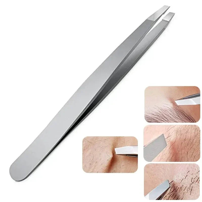Stainless Steel Eyebrow Tweezer & Eyelash Tools