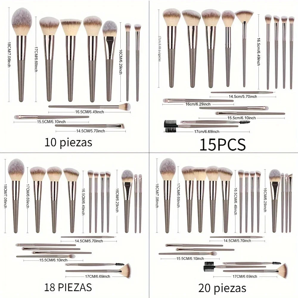 Professional Full Face Makeup Brush Kit