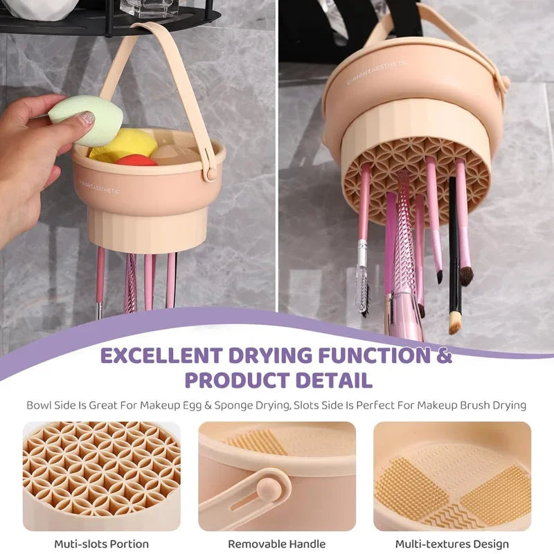 Makeup Brush Cleaning & Drying Tool Set