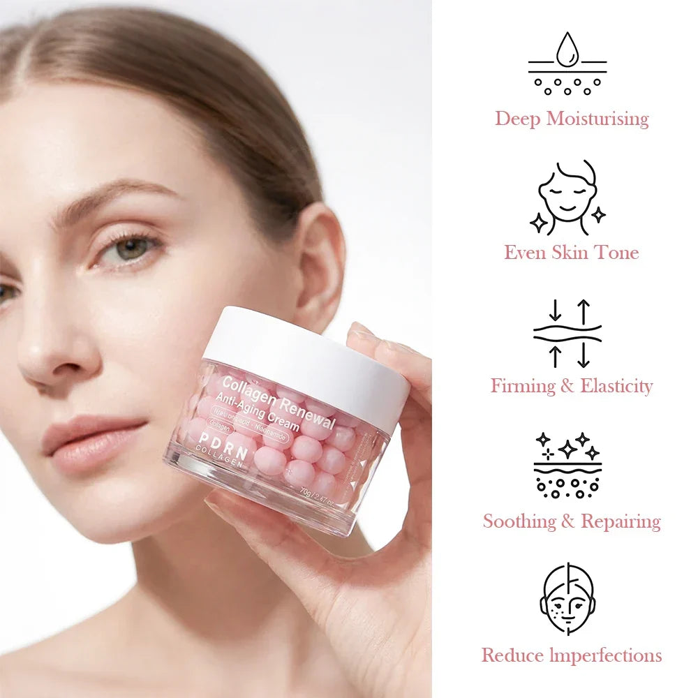 Pink Collagen Capsule Night Face Cream