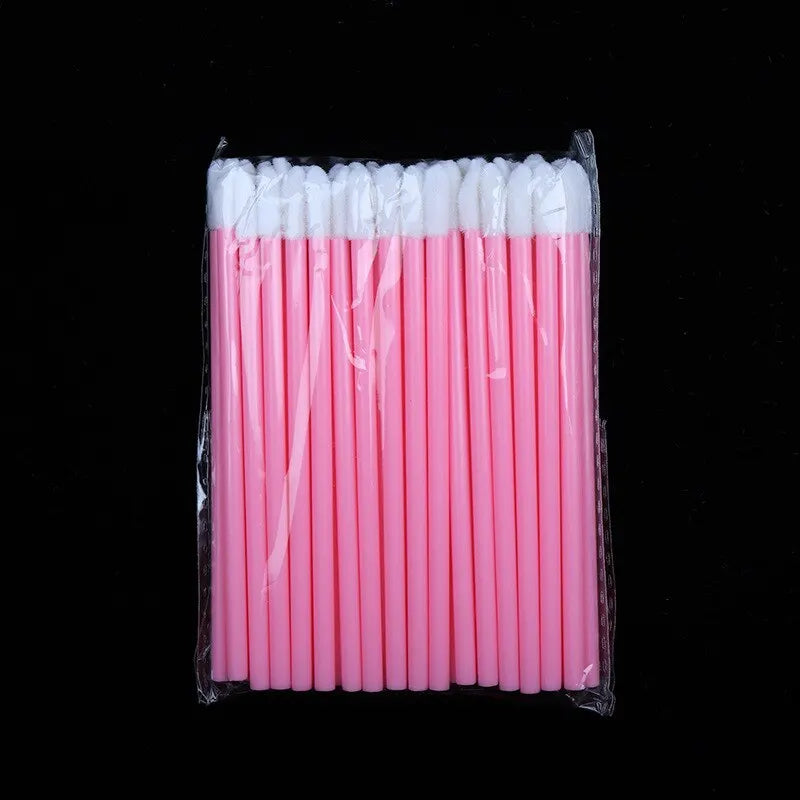 50-Piece Disposable Lip Brush Applicator Set