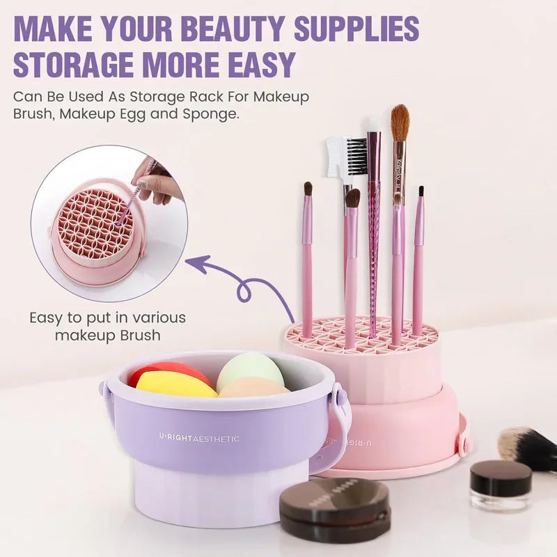 Makeup Brush Cleaning & Drying Tool Set