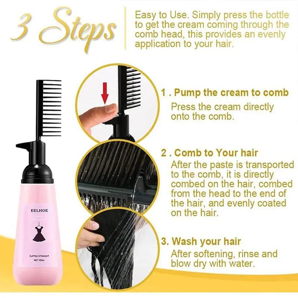 Keratin Hair Straightening & Smoothing Cream