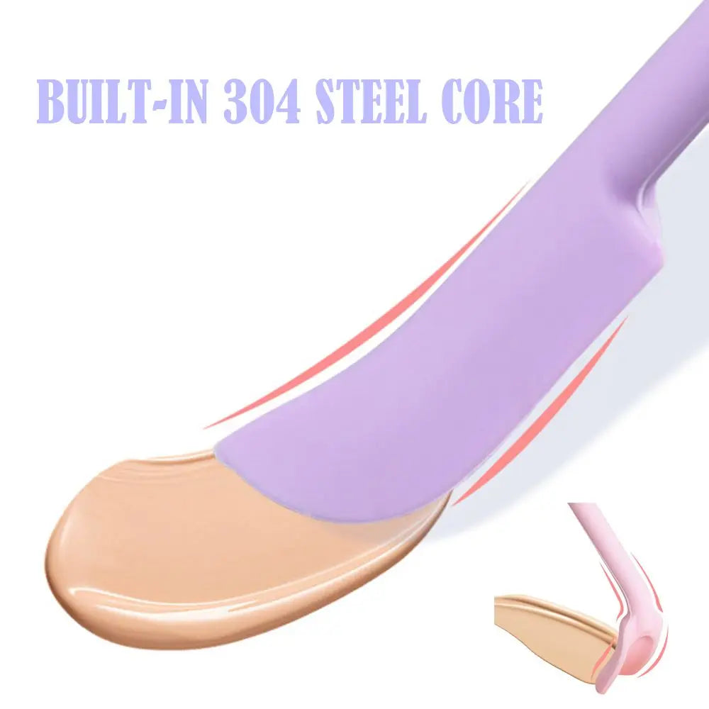 Silicone Spatula & Cosmetic Scraper Set