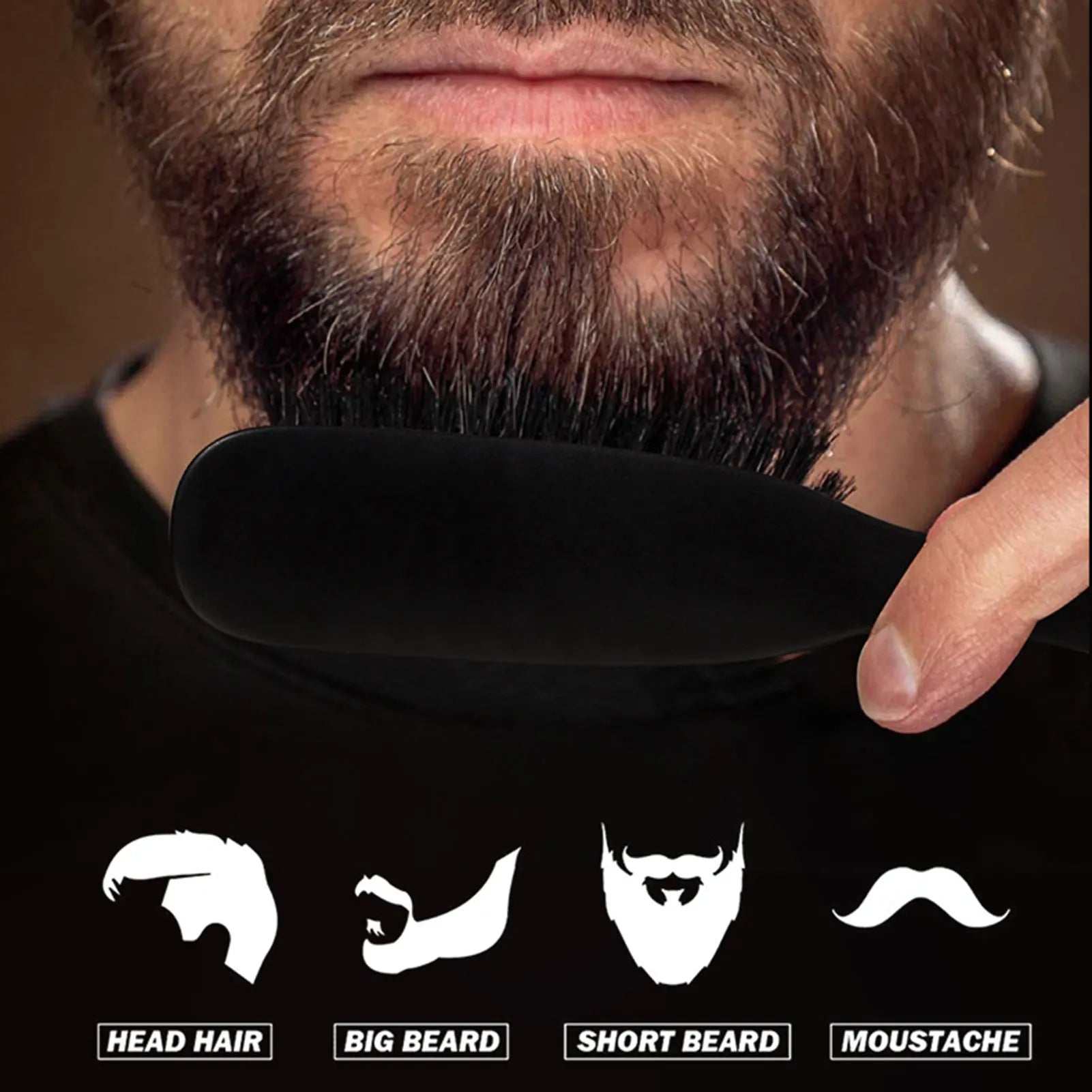 Men's Hair & Beard Brush Set