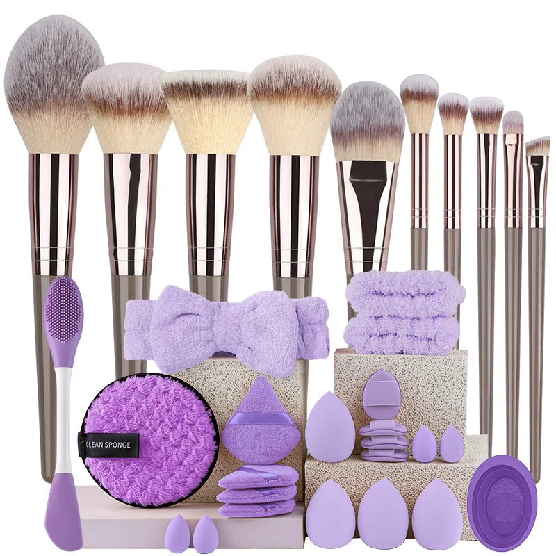 Professional Full Face Makeup Brush Kit