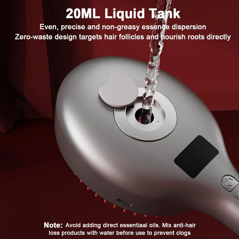 Red Light Scalp Massage Brush & Hair Sprayer