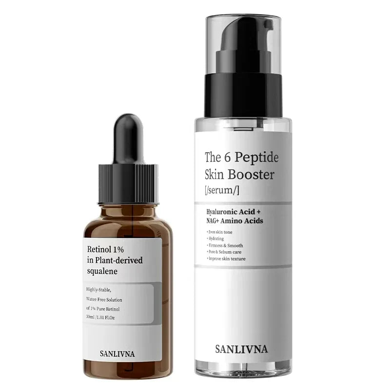 Sanlivna Korean Peptide & Retinol Skincare Set