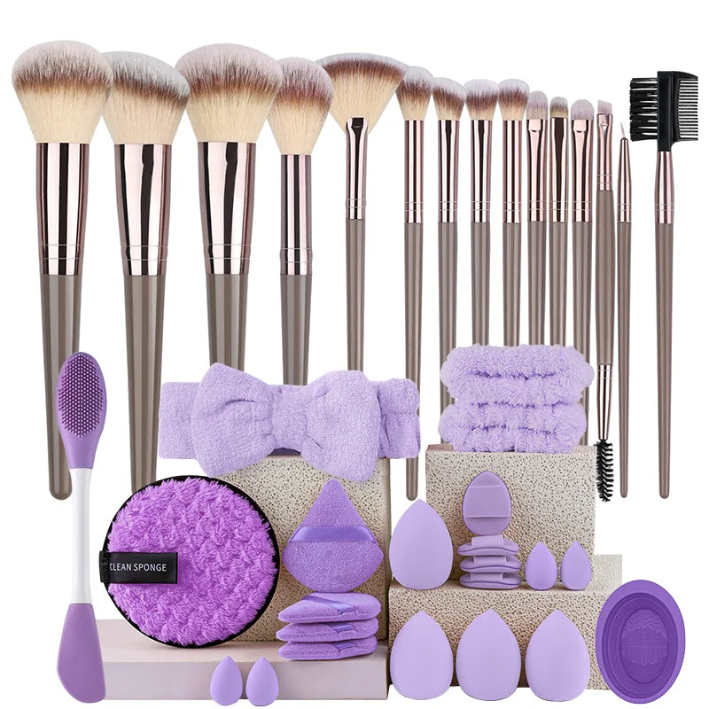 Professional Full Face Makeup Brush Kit