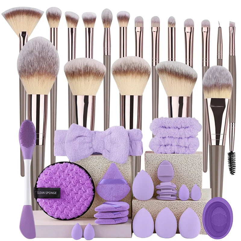 Professional Full Face Makeup Brush Kit