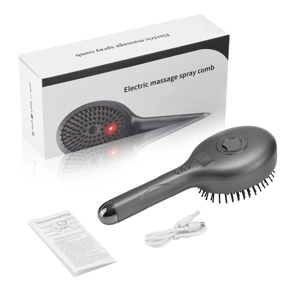 Red Light Scalp Massage Brush & Hair Sprayer