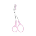 Stainless Steel Eyebrow Trimmer Scissors with Comb