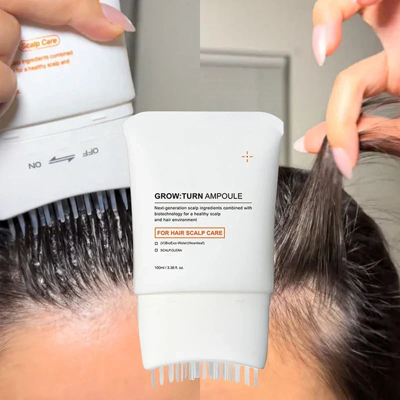 Korean Hair Serum with Built-In Brush