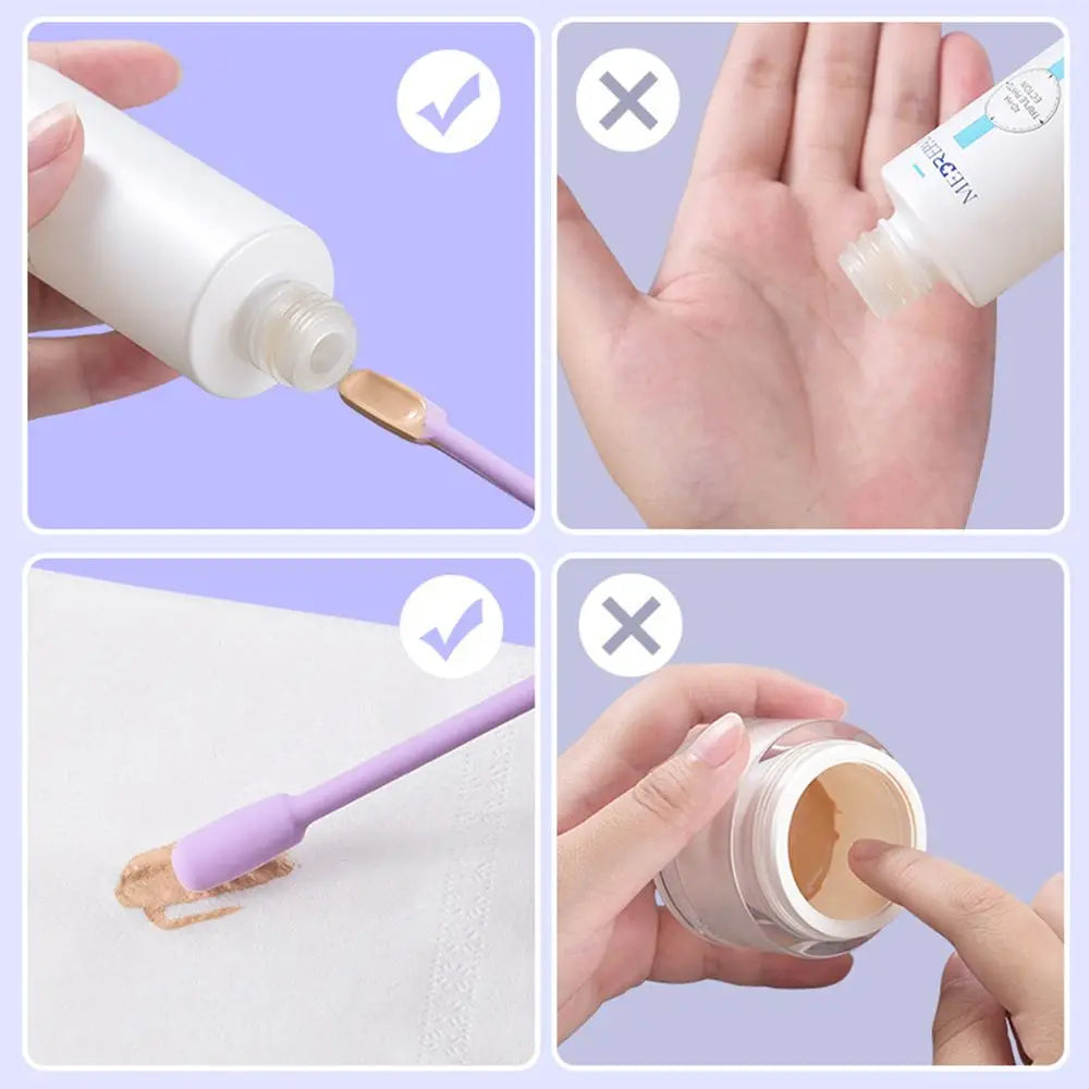 Silicone Spatula & Cosmetic Scraper Set