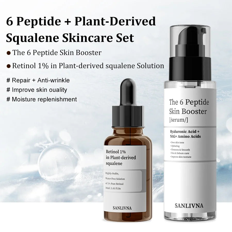 Sanlivna Korean Peptide & Retinol Skincare Set