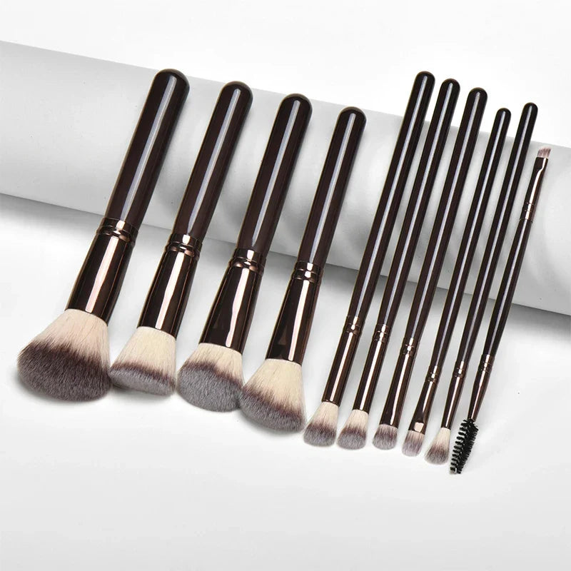10-Piece Professional Makeup Brush Set