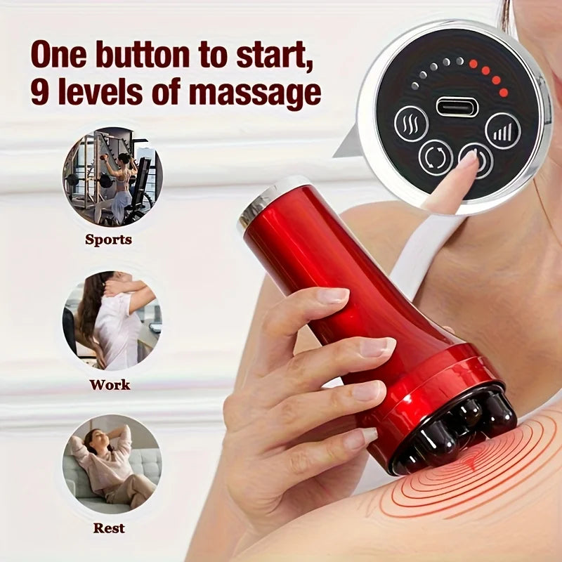 USB-Powered Portable Vibrating Body Massager