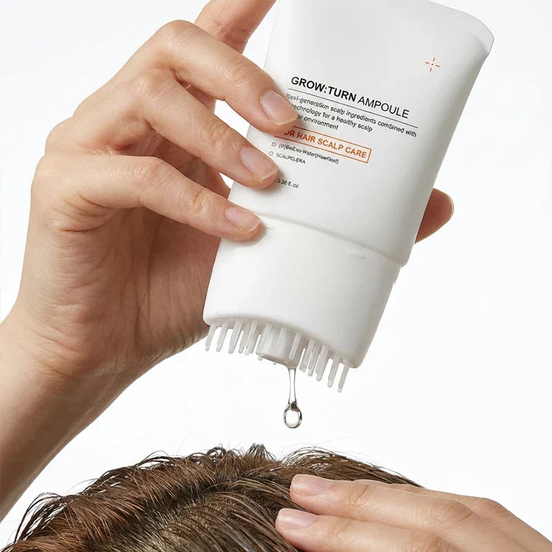 Korean Hair Serum with Built-In Brush