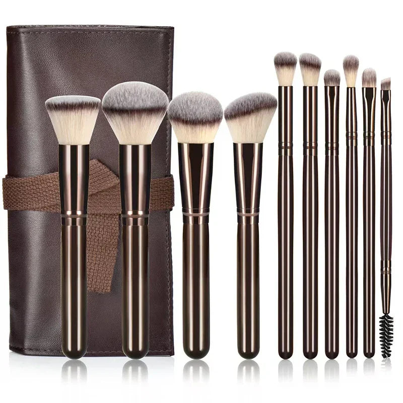 10-Piece Professional Makeup Brush Set
