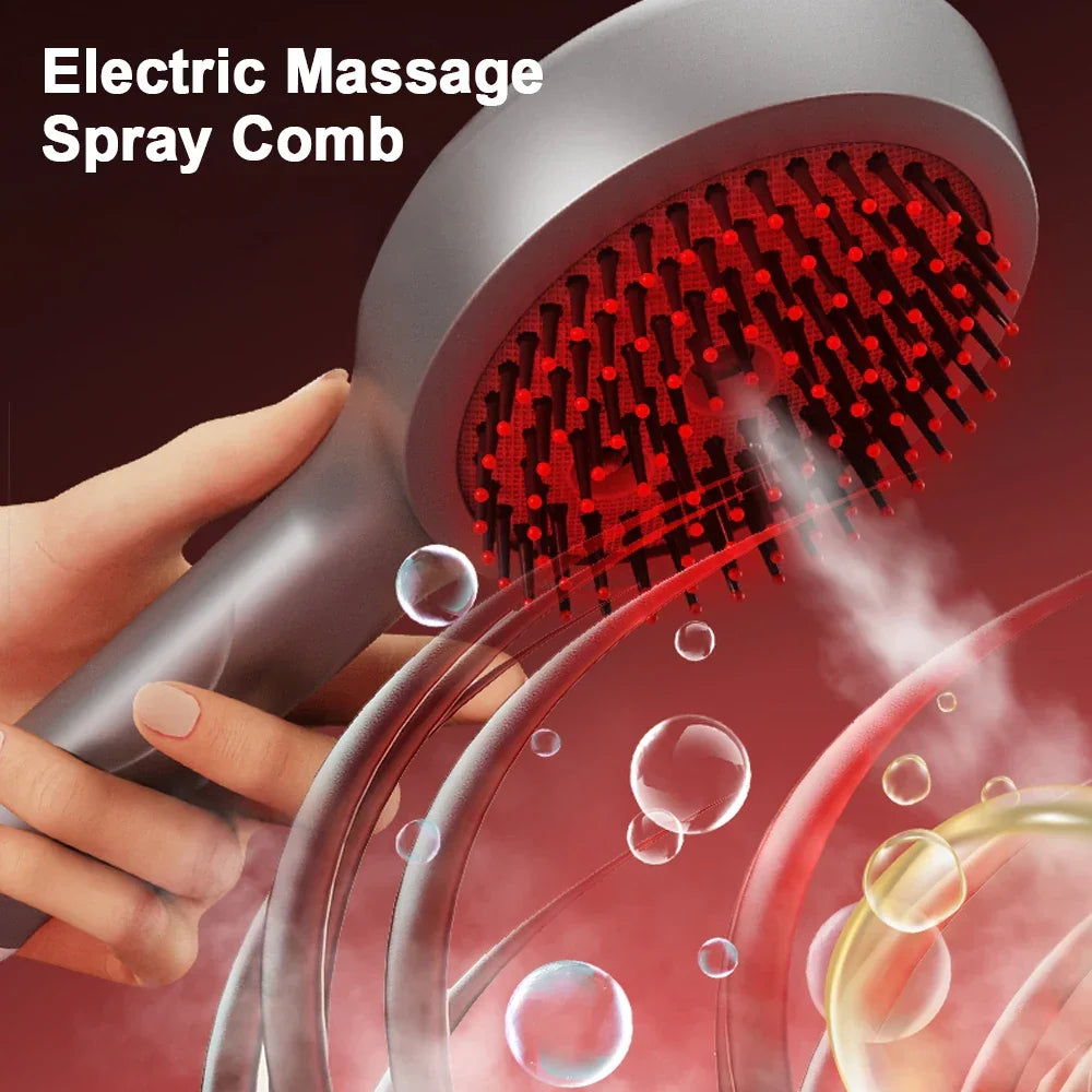 Red Light Scalp Massage Brush & Hair Sprayer