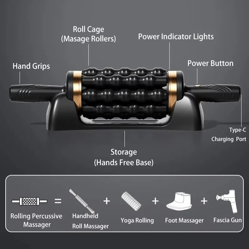 Handheld Percussive Muscle Roller Massager
