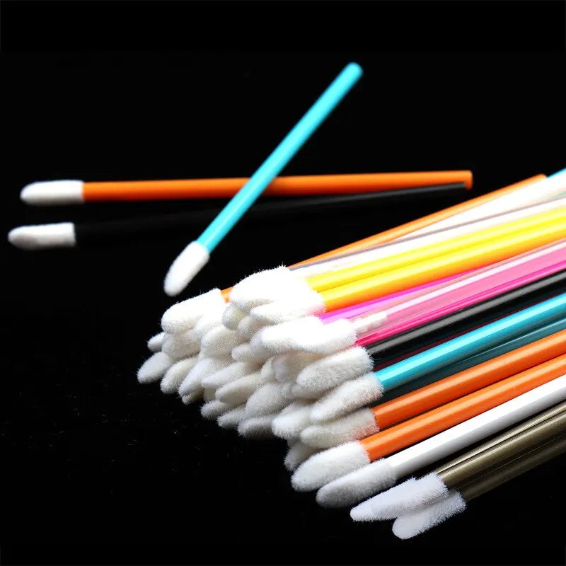 50-Piece Disposable Lip Brush Applicator Set