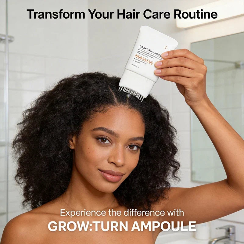 Korean Hair Serum with Built-In Brush